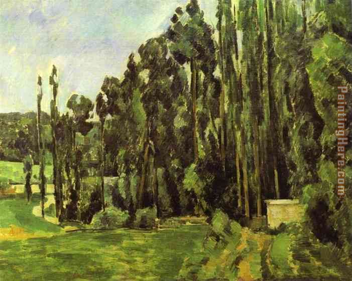 Poplar Trees painting - Paul Cezanne Poplar Trees art painting